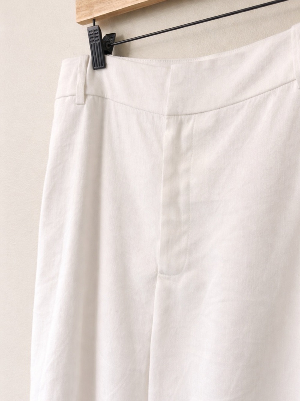 Favorite Daughter Linen Wide Leg Pants High Rise Ivory Size 14 - Picture 5 of 7